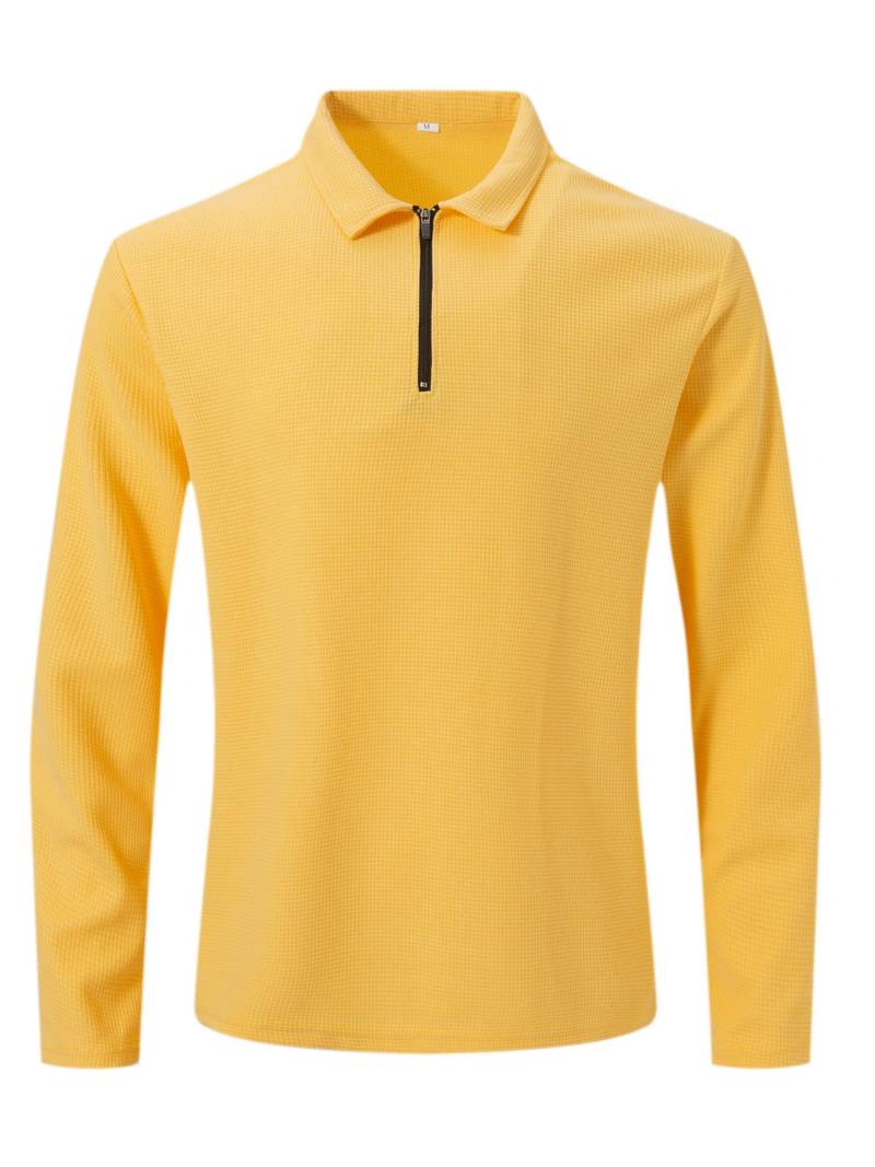 Plunora – Casual Zip-up Polo Met V-Hals - Plunora