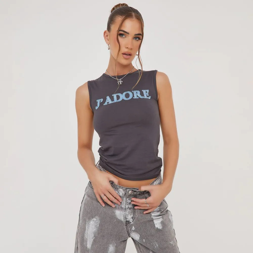 Plunora - J'adore Graphic Muscle T-shirt