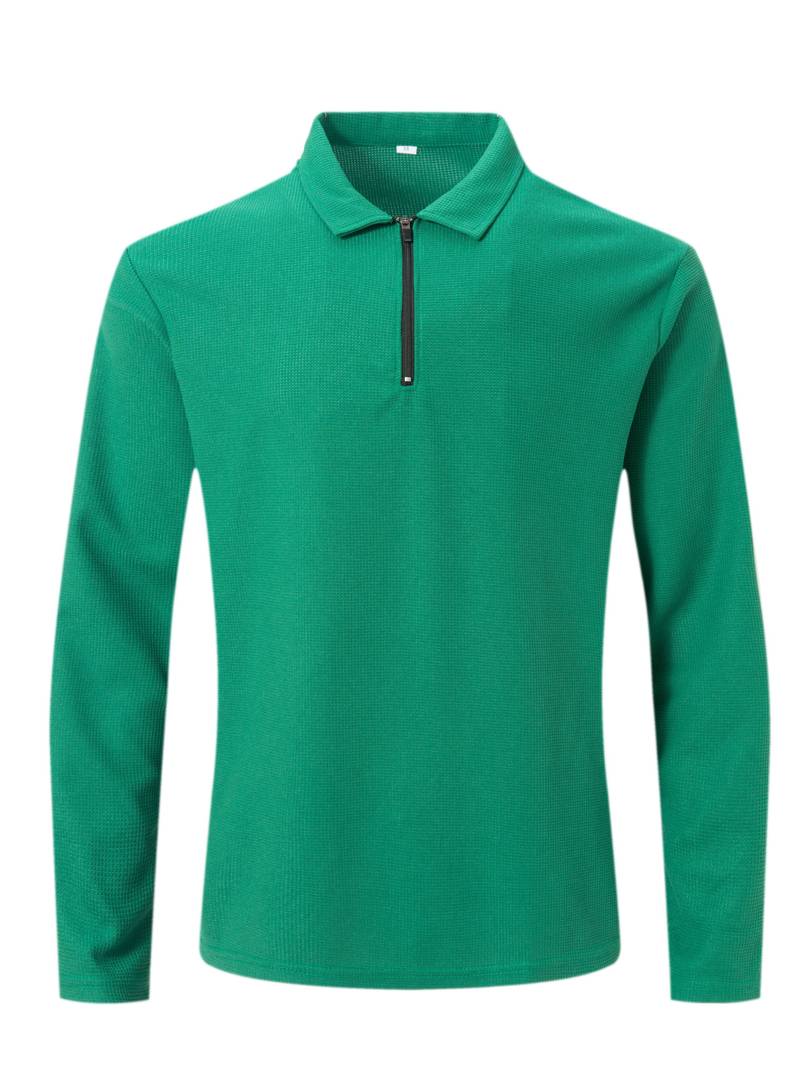 Plunora – Casual Zip-up Polo Met V-Hals - Plunora