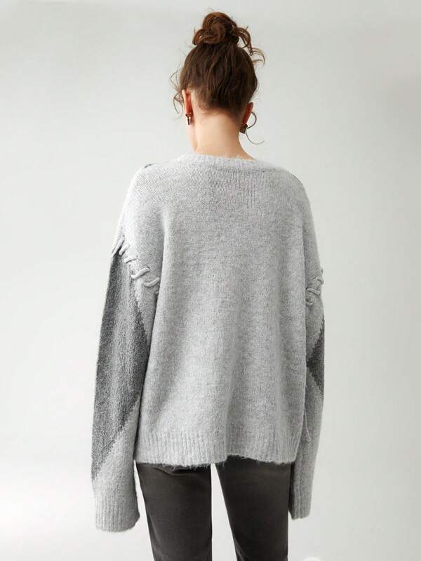 Plunora - Oversized Trui met Trekkoord Dames