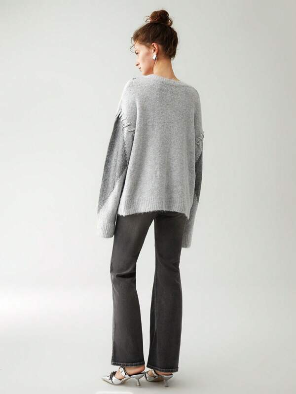 Plunora - Oversized Trui met Trekkoord Dames