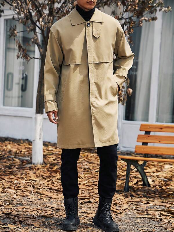 Plunora - Beige Trenchcoat voor Heren