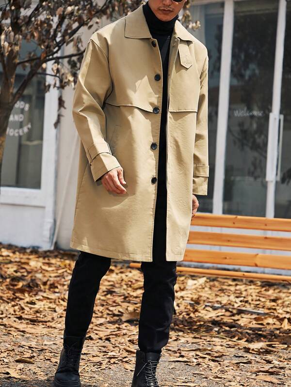 Plunora - Beige Trenchcoat voor Heren