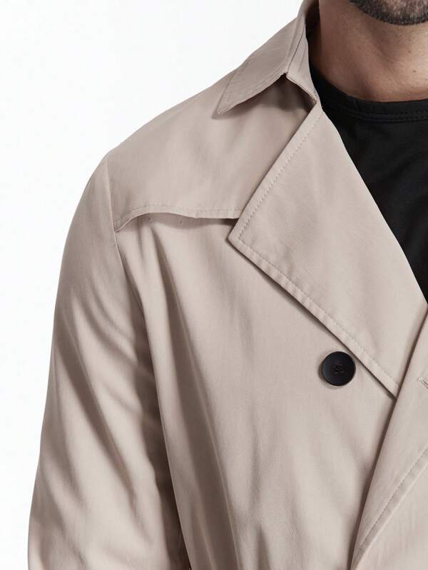 Plunora - Heren Trenchcoat met Ceintuur