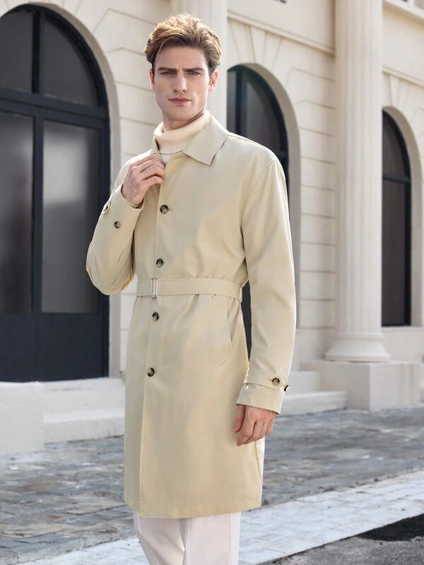 Plunora Beige Trenchcoat - Tijdloze Elegantie