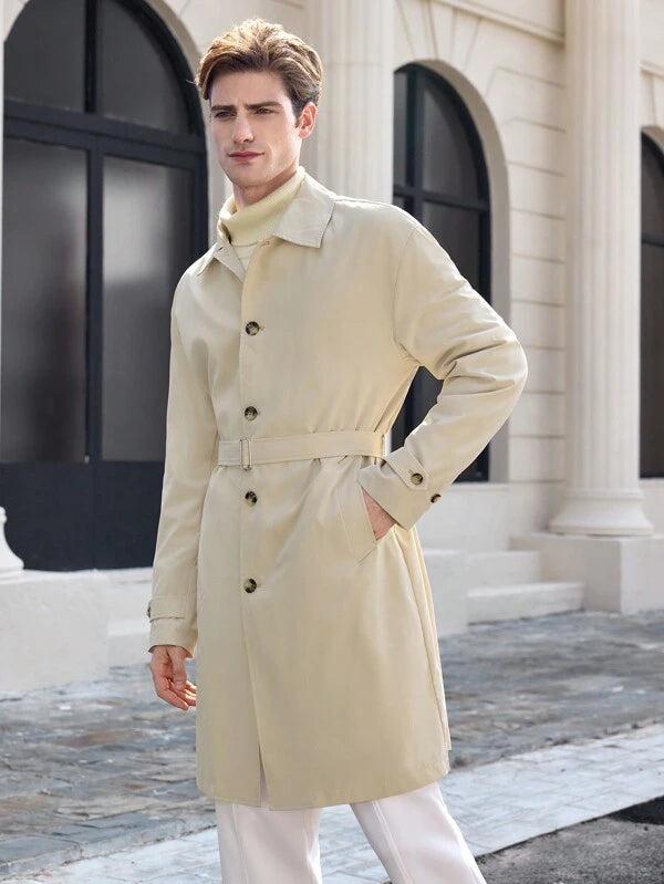 Plunora Beige Trenchcoat - Tijdloze Elegantie