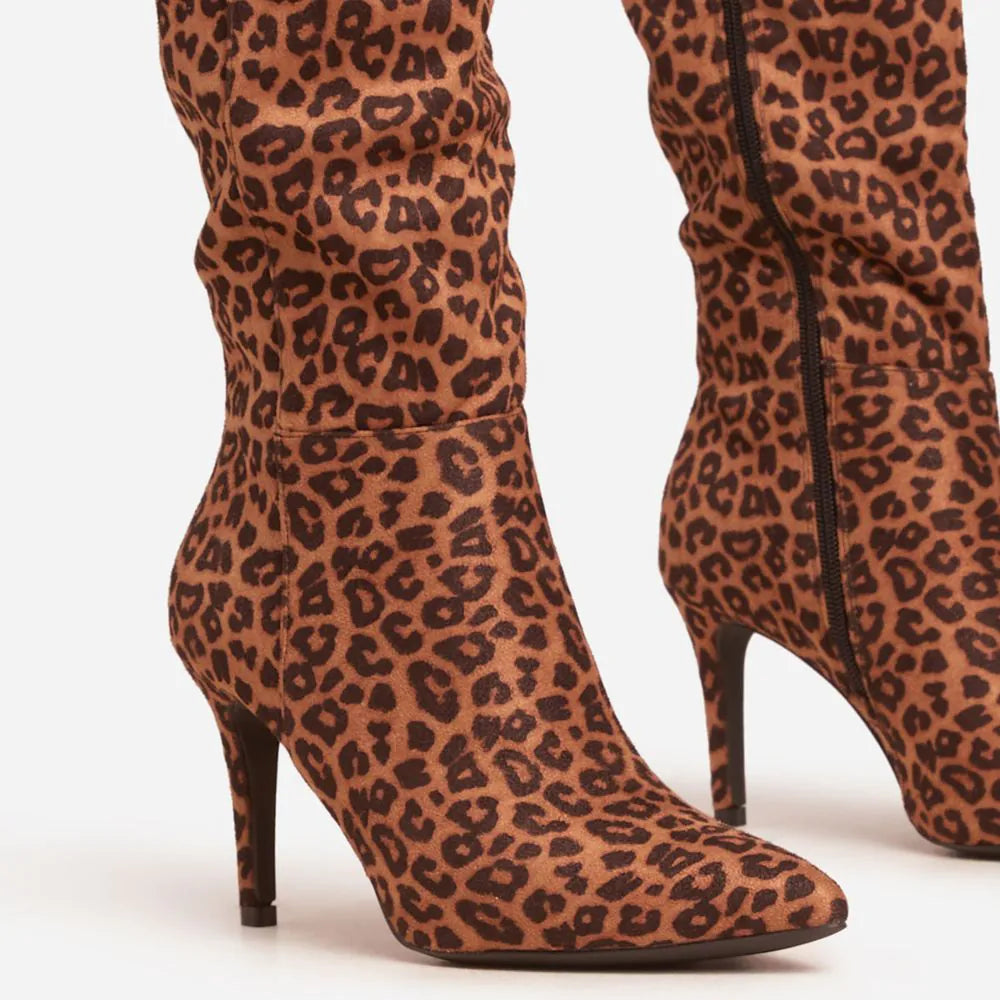 Plunora - Leopard Chic Hoge Dameslaarzen&nbsp;