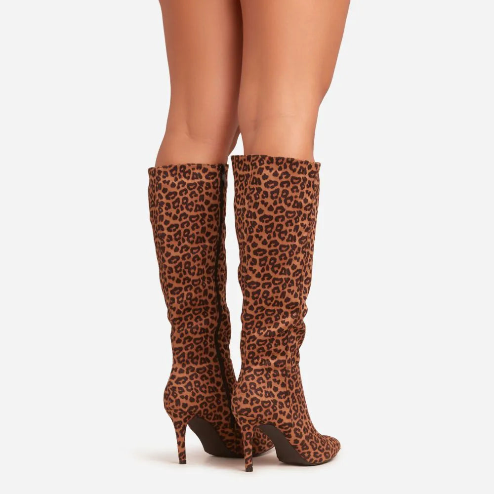 Plunora - Leopard Chic Hoge Dameslaarzen&nbsp;