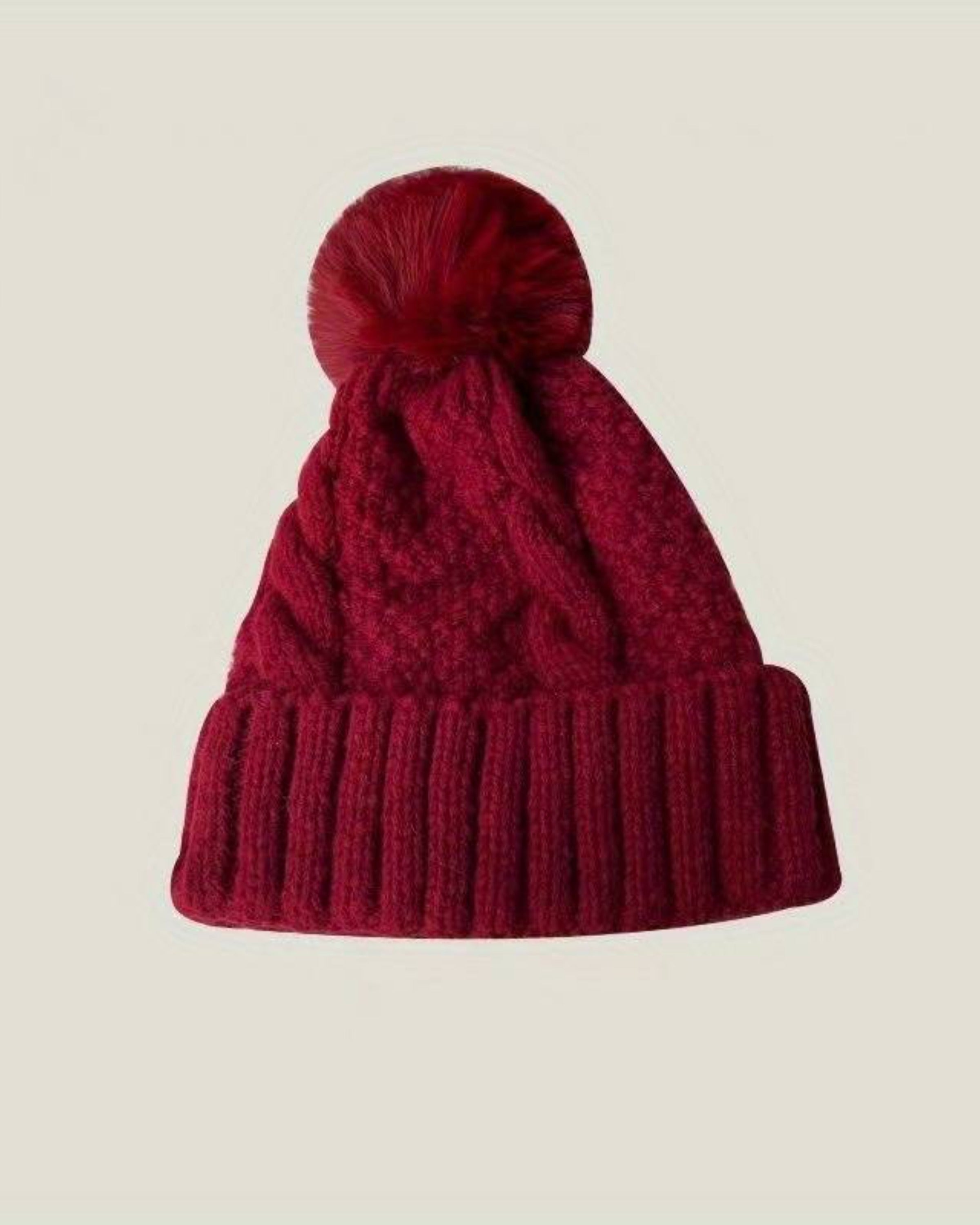 Plunora - Pompom Knit Beanie