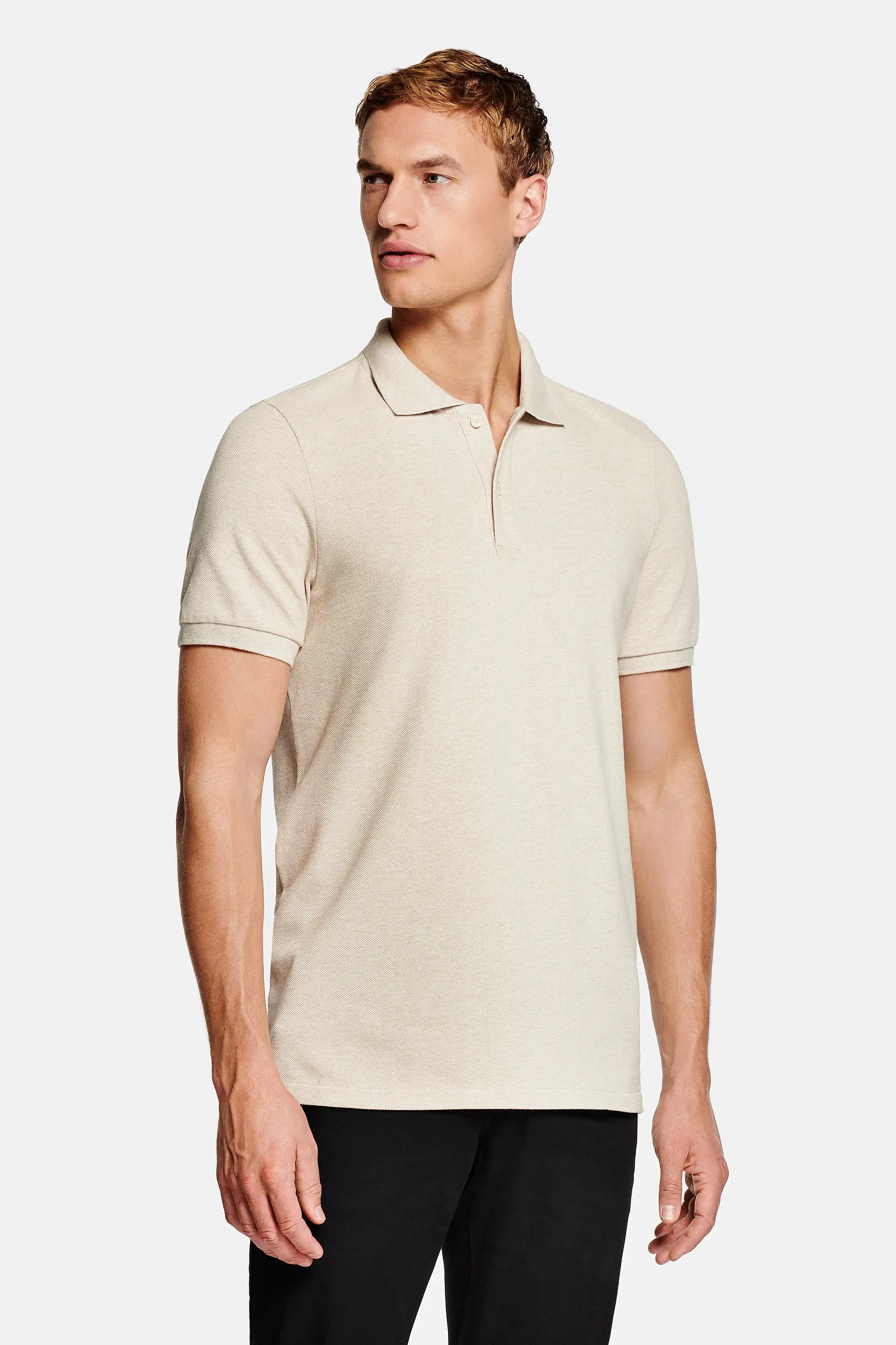 Plunora - Heren Polo Beige - Plunora