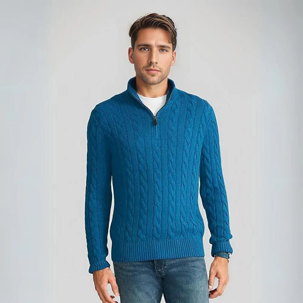 Plunora - Stijlvolle Zip-Up Sweater voor heren