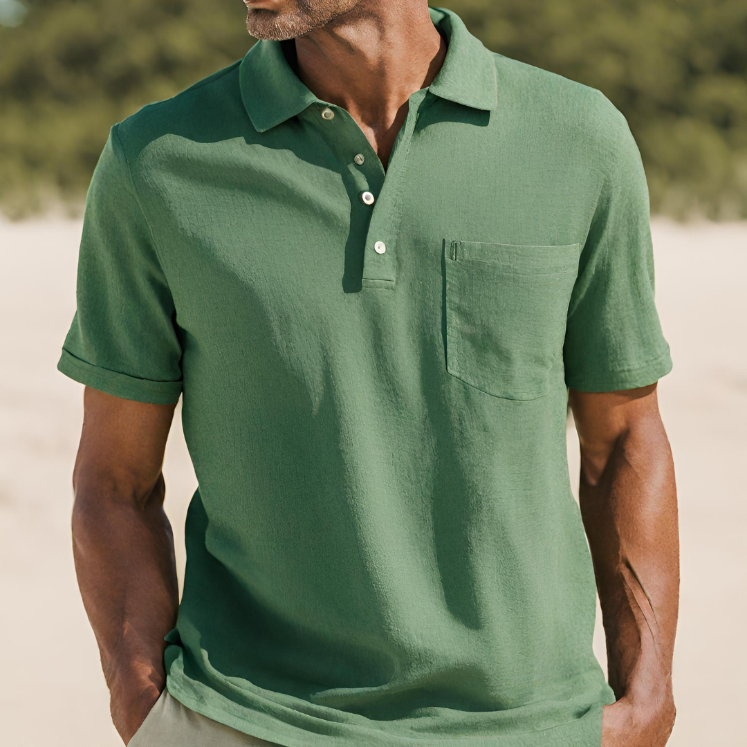 Plunora - Luxe Linnen Poloshirt - Plunora