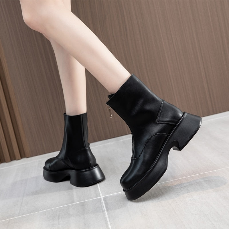 Plunora - Leren boots dames