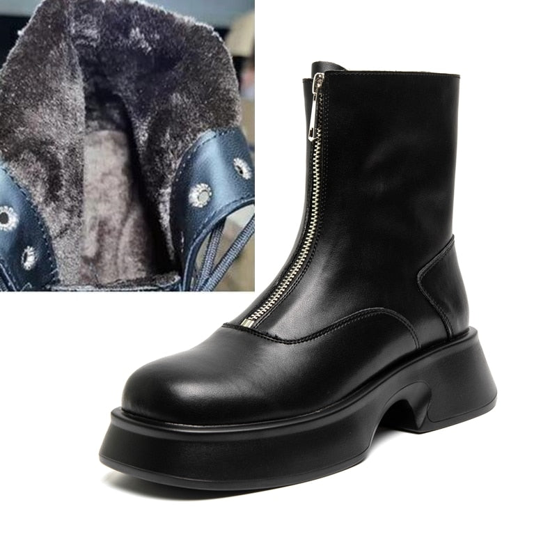 Plunora - Leren boots dames