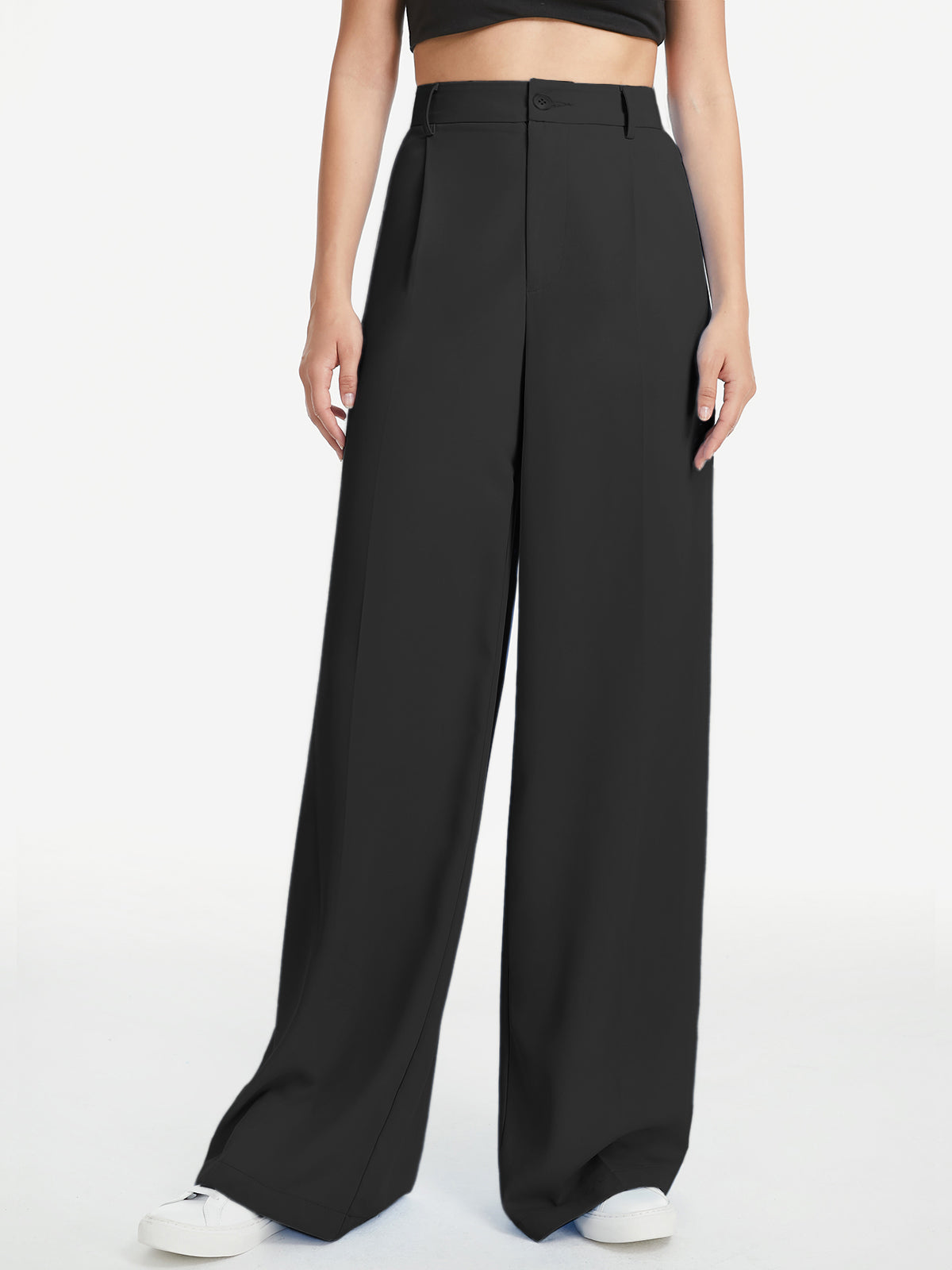 Plunora - Hoge Taille Wide Leg Relaxte Broek