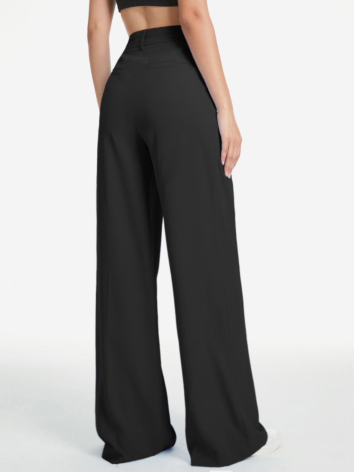 Plunora - Hoge Taille Wide Leg Relaxte Broek