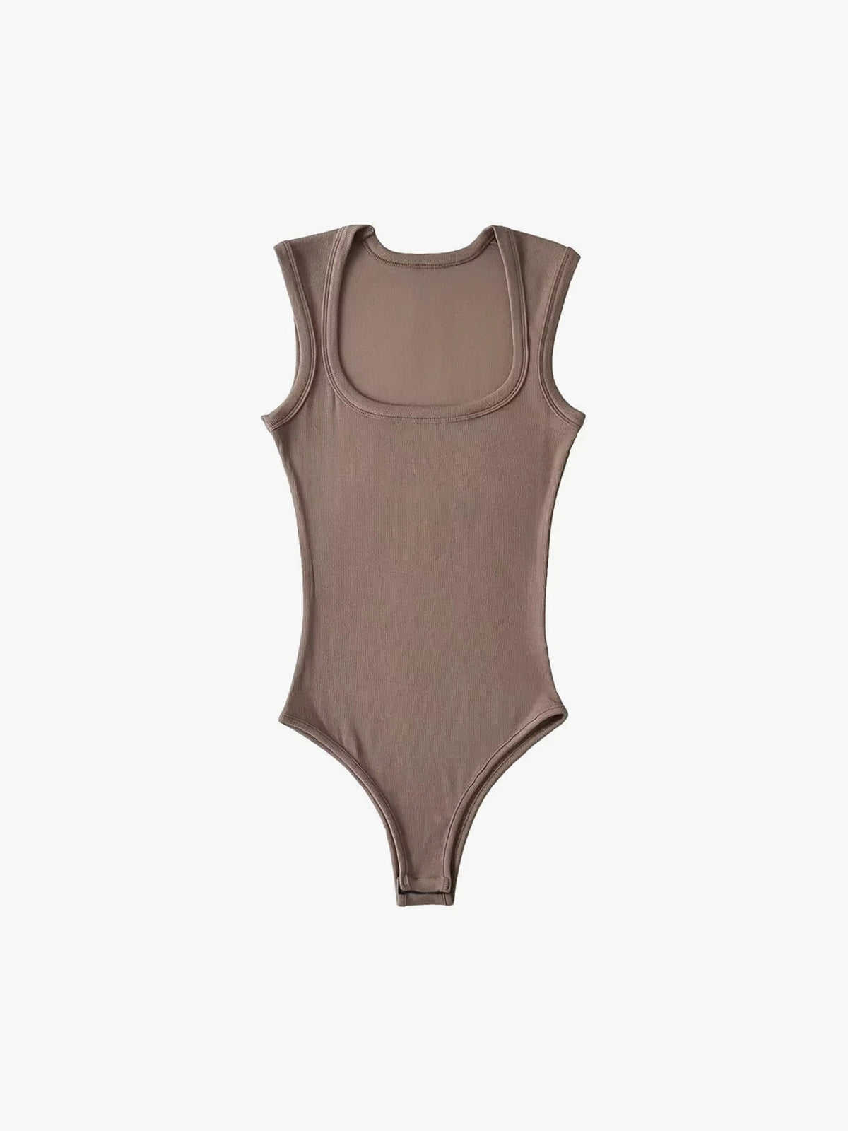 Plunora - Effen Bodysuit met Vierkante Hals