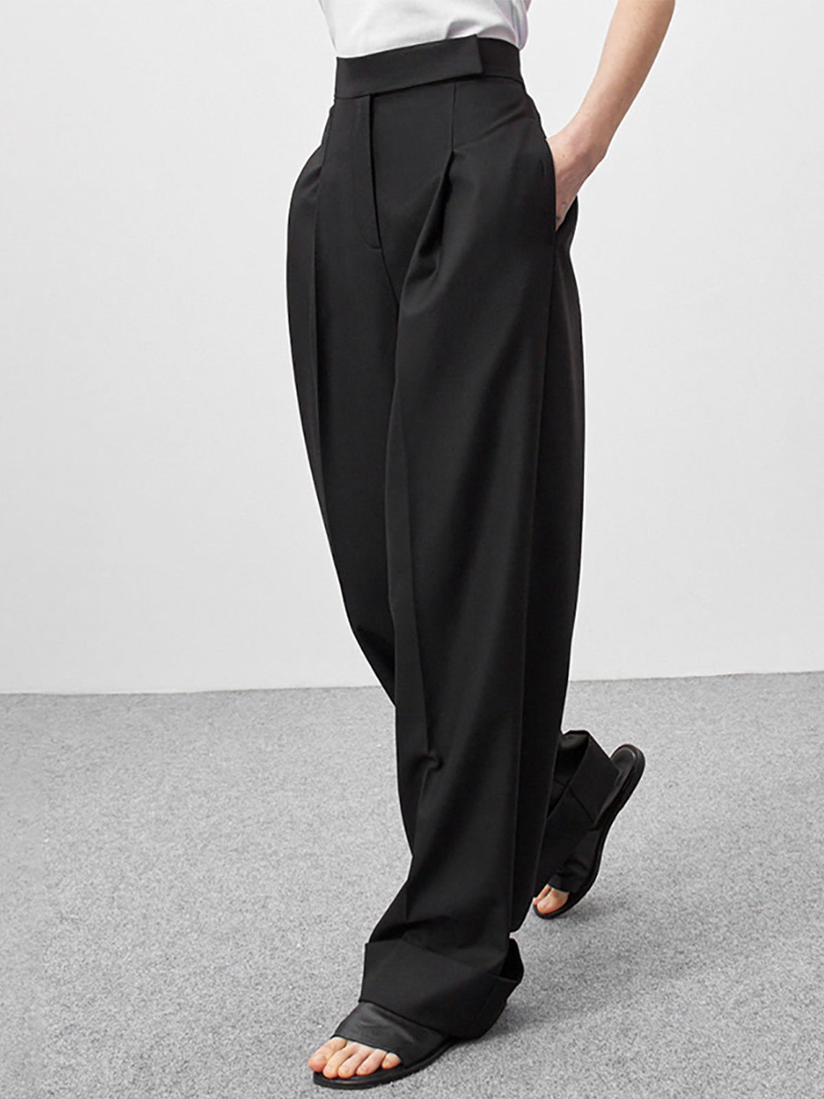 Plunora - Nostalgia Geplooide Wide Leg Broek