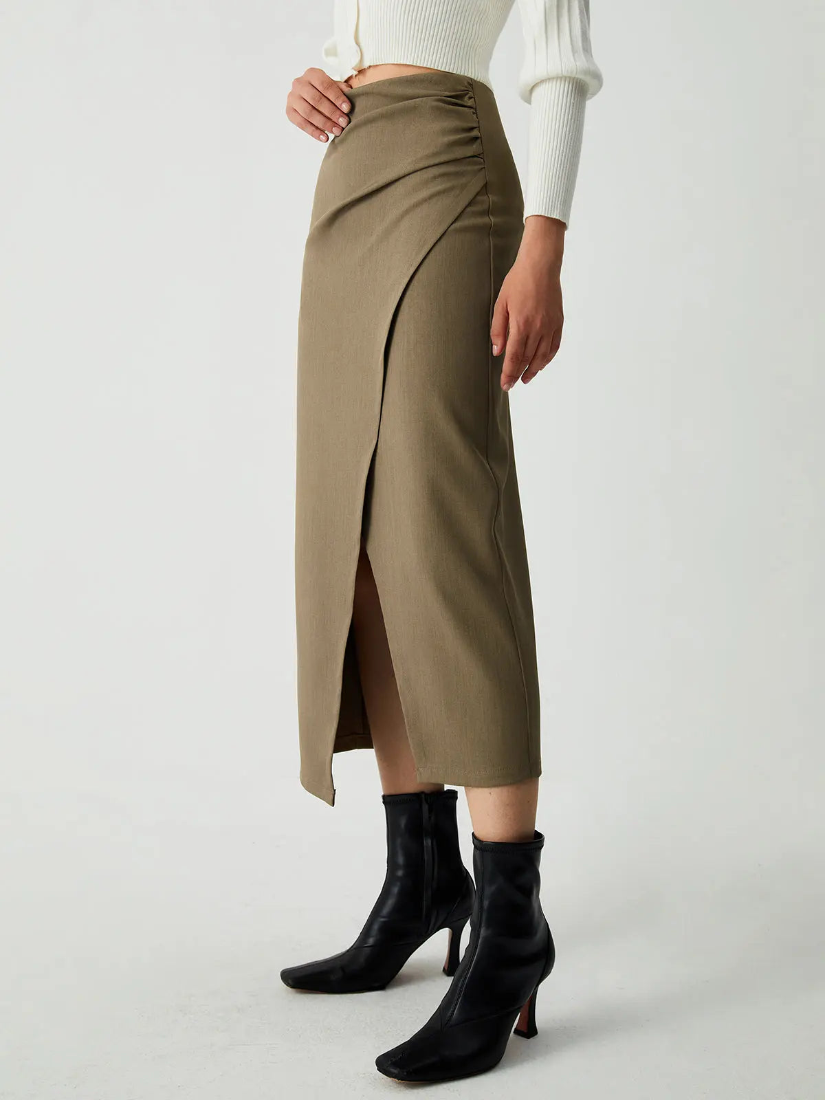 Plunora - Maple Wrap Slit Midi rok