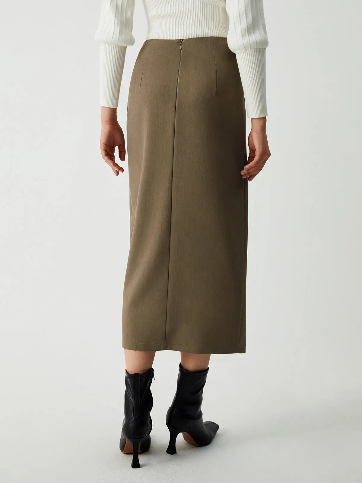 Plunora - Maple Wrap Slit Midi rok