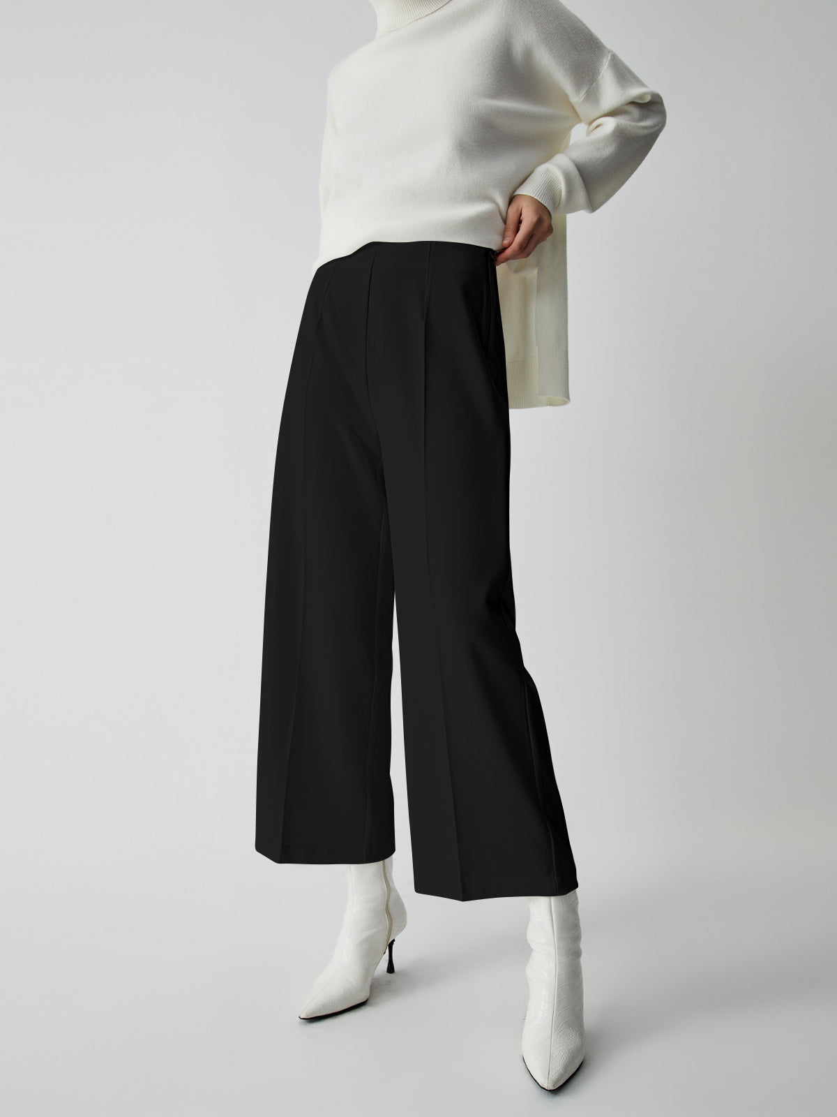 Plunora - Elegante Wide Leg Culotte Broek