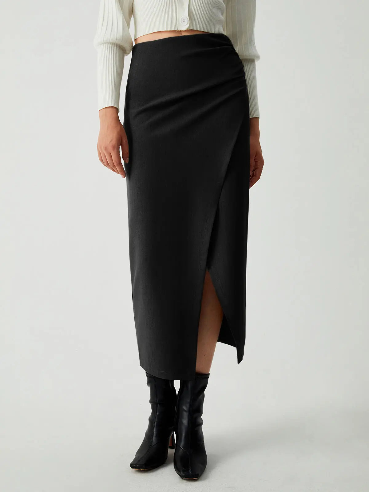 Plunora - Maple Wrap Slit Midi rok