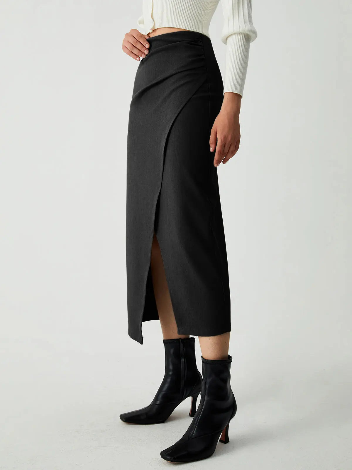 Plunora - Maple Wrap Slit Midi rok