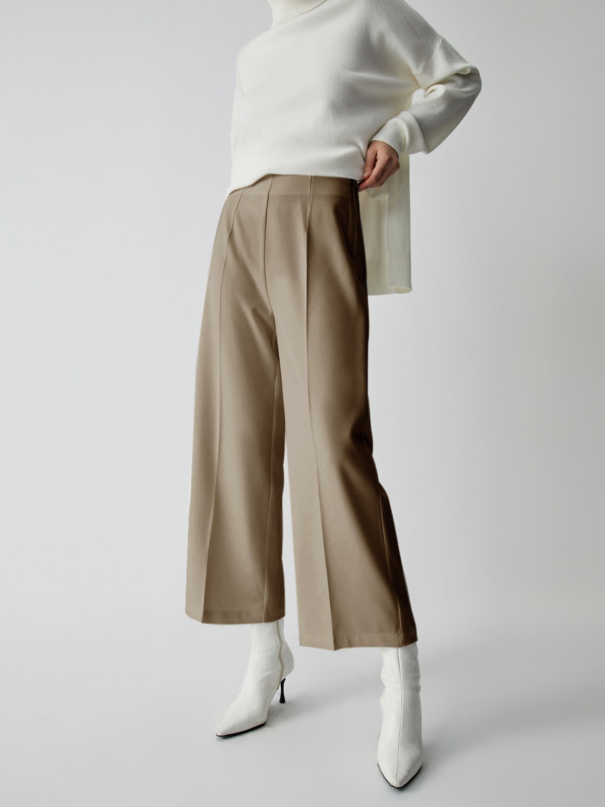 Plunora - Elegante Wide Leg Culotte Broek