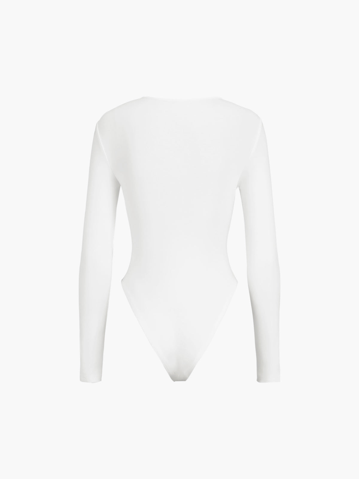 Plunora - Cut Out Metallic Bodysuit met Lange Mouwen