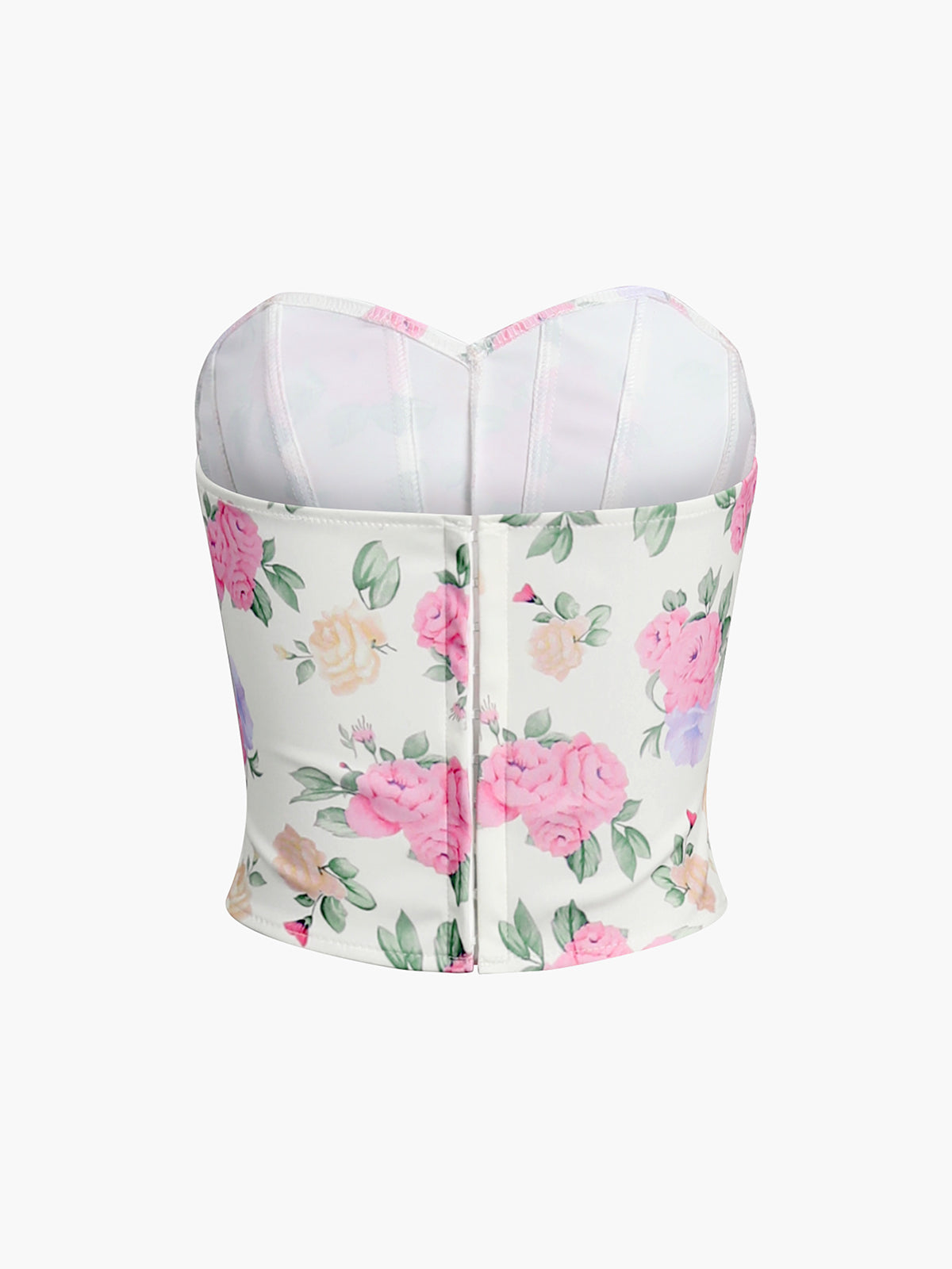 Plunora - Flower Heart Shaped Neckline Corset