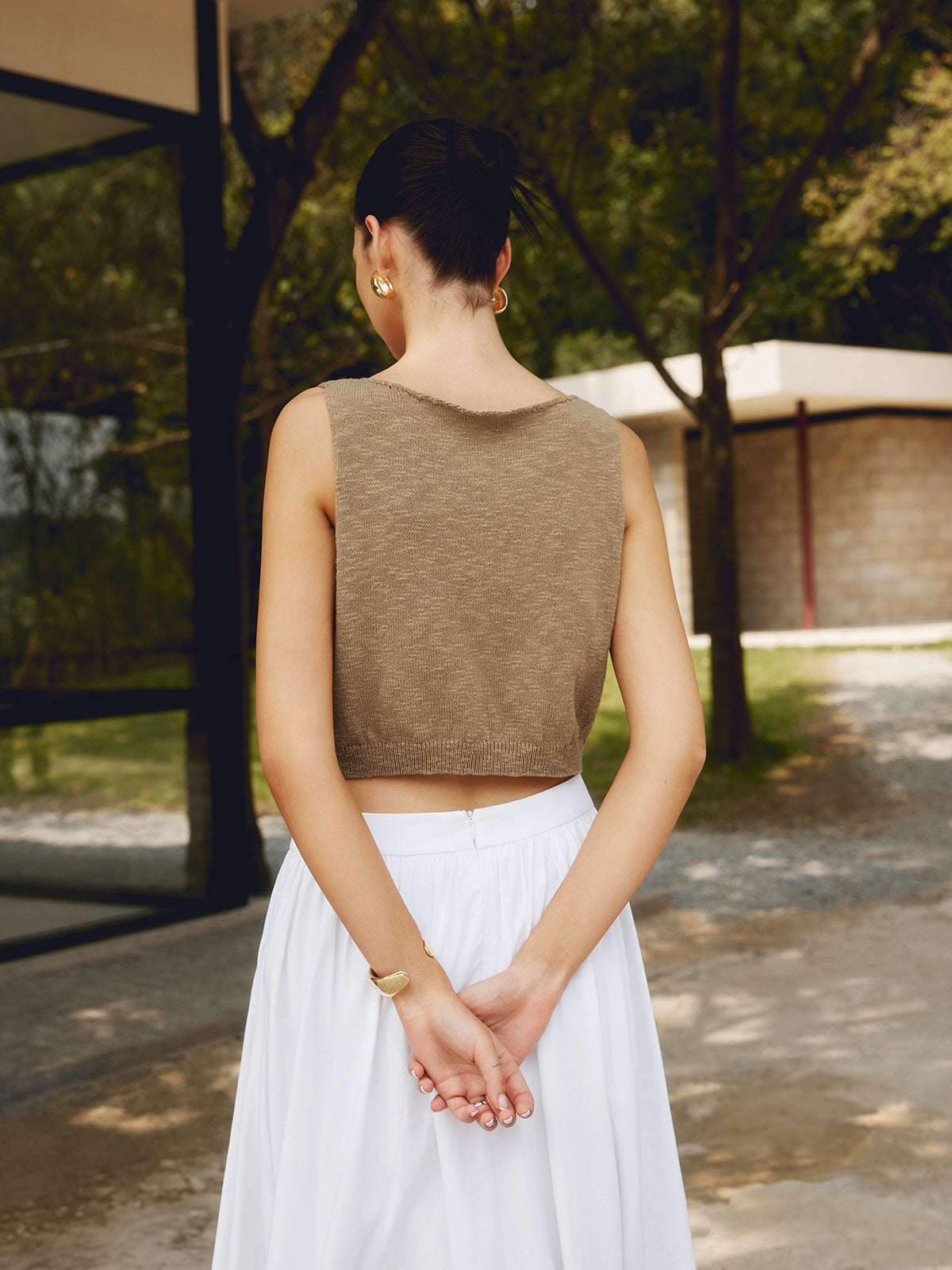 Plunora - Katoenmix Crop Top