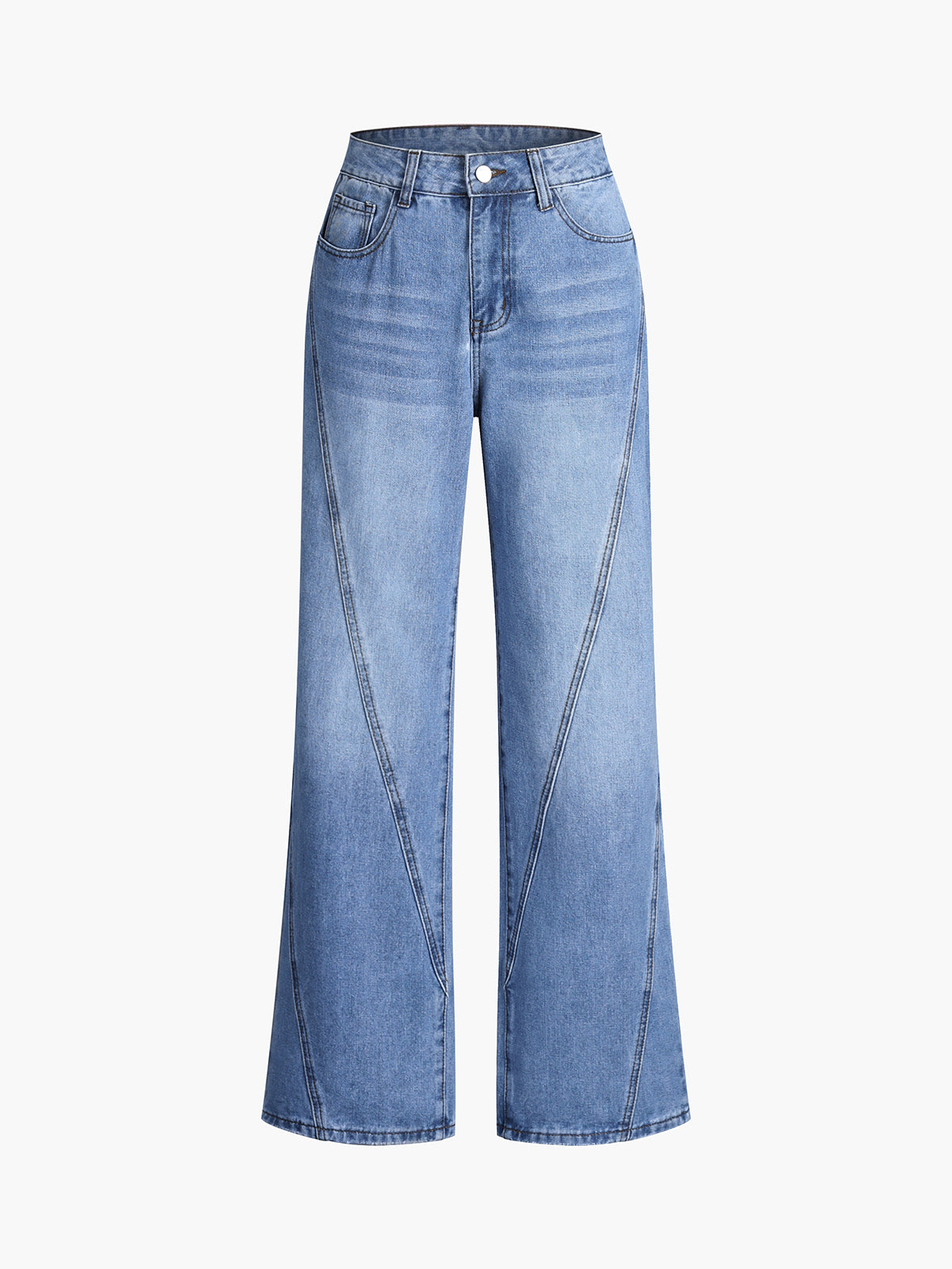 Plunora - Vintage Denim Rechte Broek