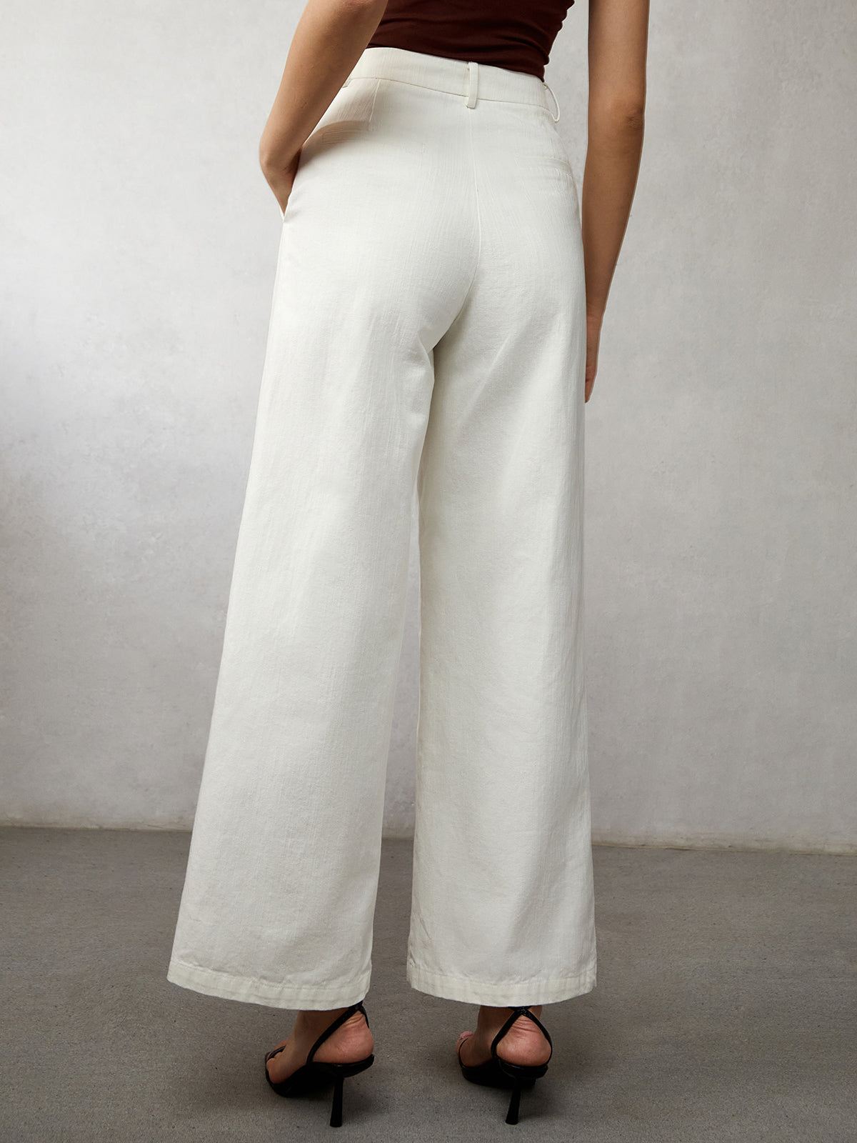 Plunora - Hoge Taille Wide Leg Jeans