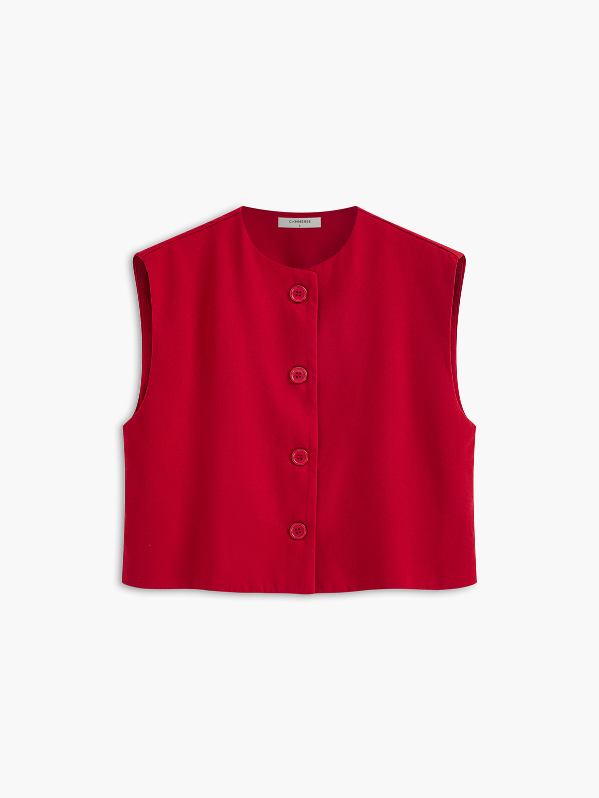 Plunora - Casual Mouwloos Knoopvest