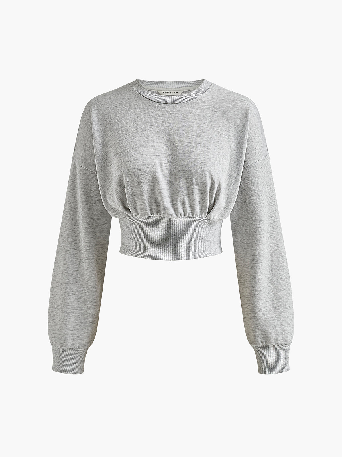 Plunora - Katoenen Geplooide Corset Sweatshirt