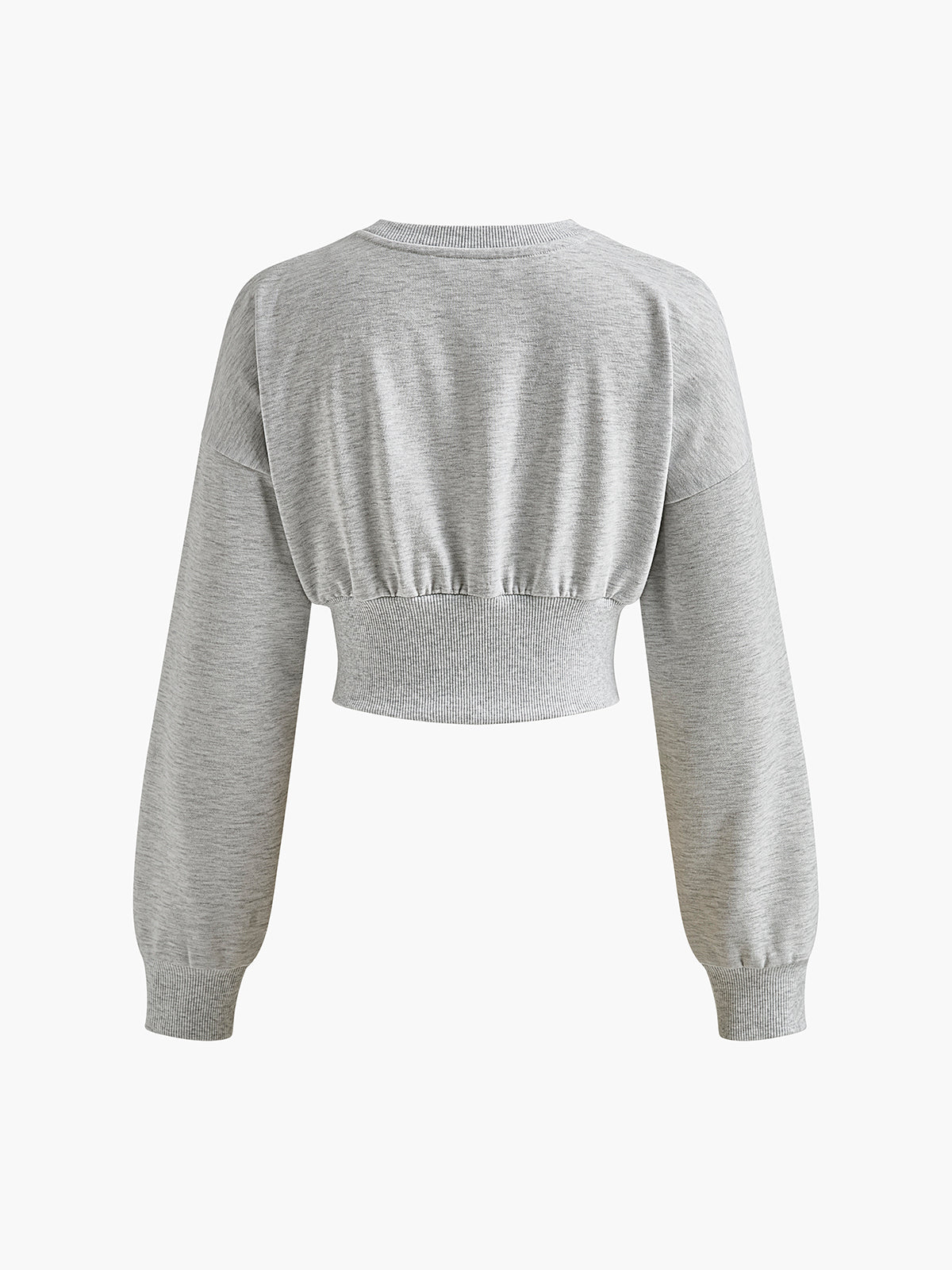 Plunora - Katoenen Geplooide Corset Sweatshirt