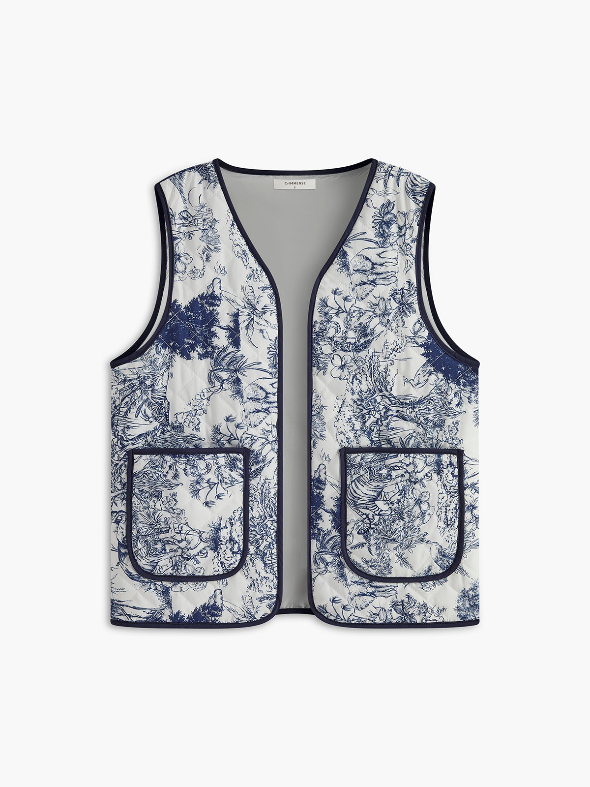 Plunora - Boheme Printed Pockets Vest