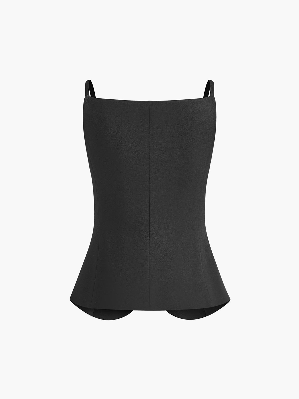 Plunora - Cami Vest Met Knoopsluiting En Split