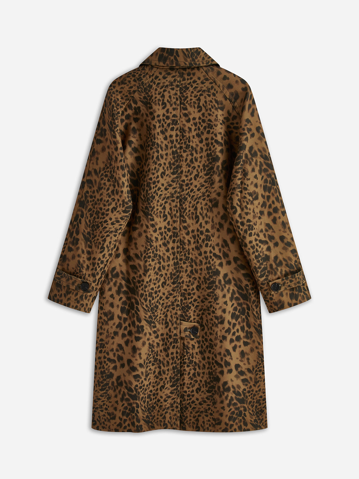 Plunora - Luipaardprint Trenchcoat Met Revers