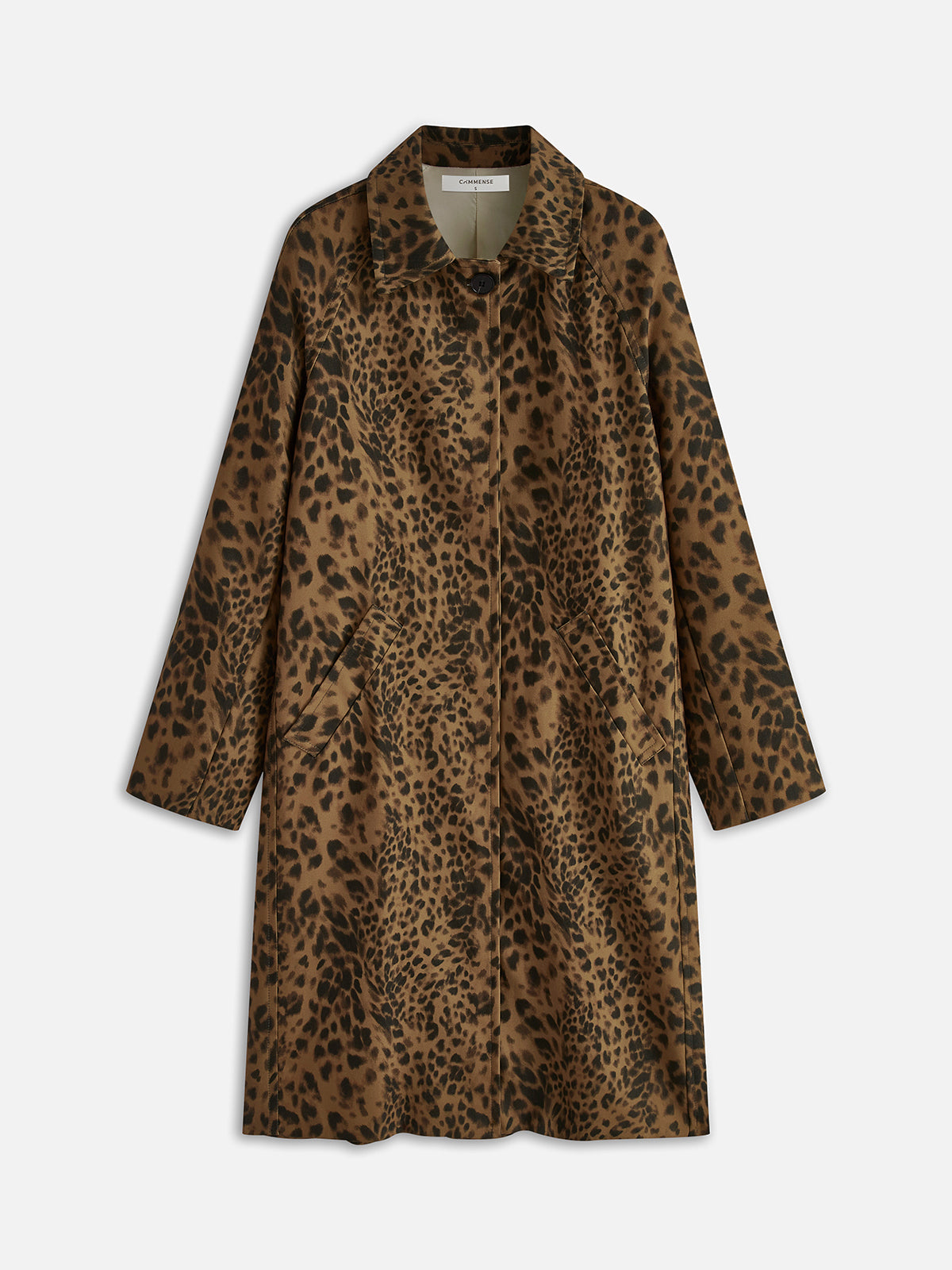 Plunora - Luipaardprint Trenchcoat Met Revers