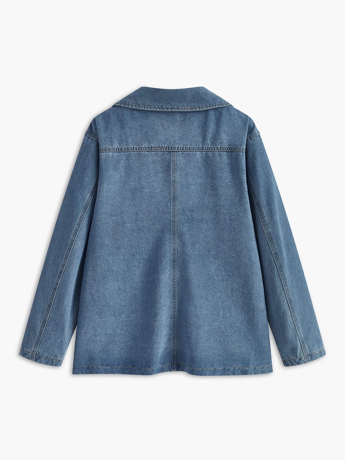 Plunora - Denim Cargo Jas Met Revers