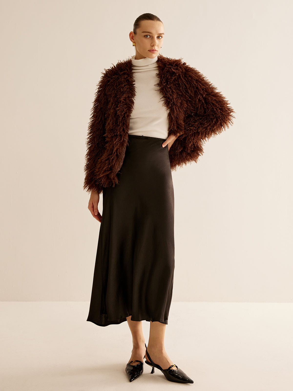 Plunora - Essentiële Dames Faux Fur Jas