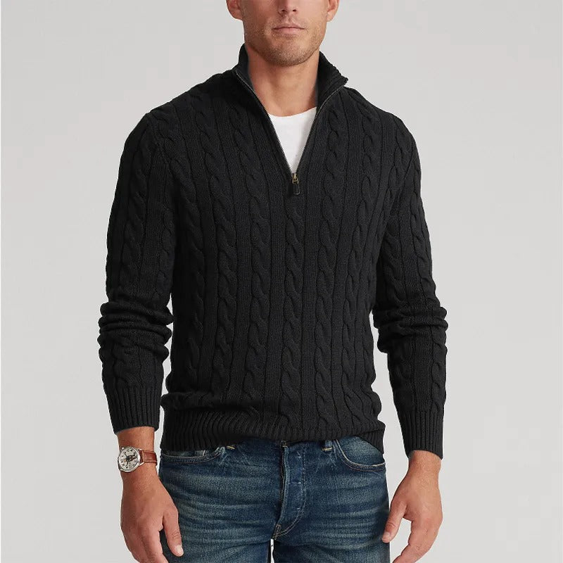 Plunora - Stijlvolle Zip-Up Sweater voor heren