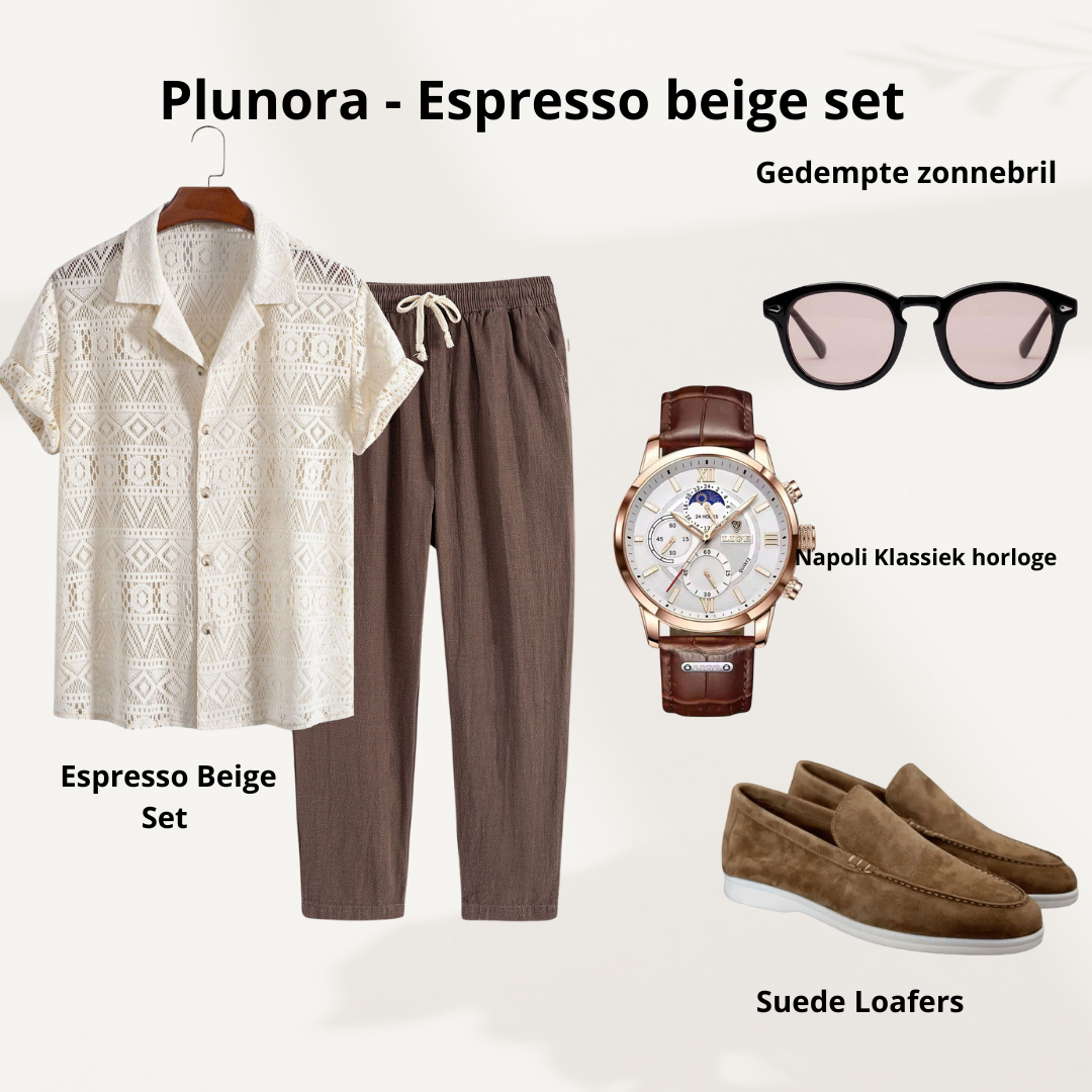 Plunora - Espresso Beige Old Money Set - Plunora