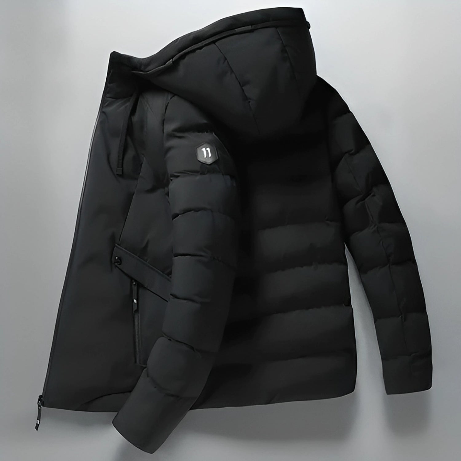 Plunora-  blauwe waterdichte comfortabele Parka winterjas