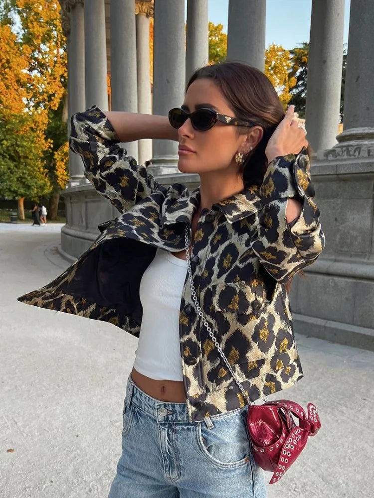 Plunora - Leopard Print Blazer