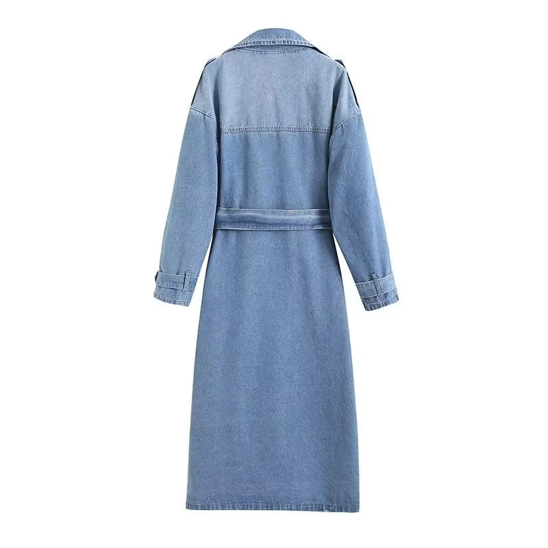 Plunora - Denim Trenchcoat