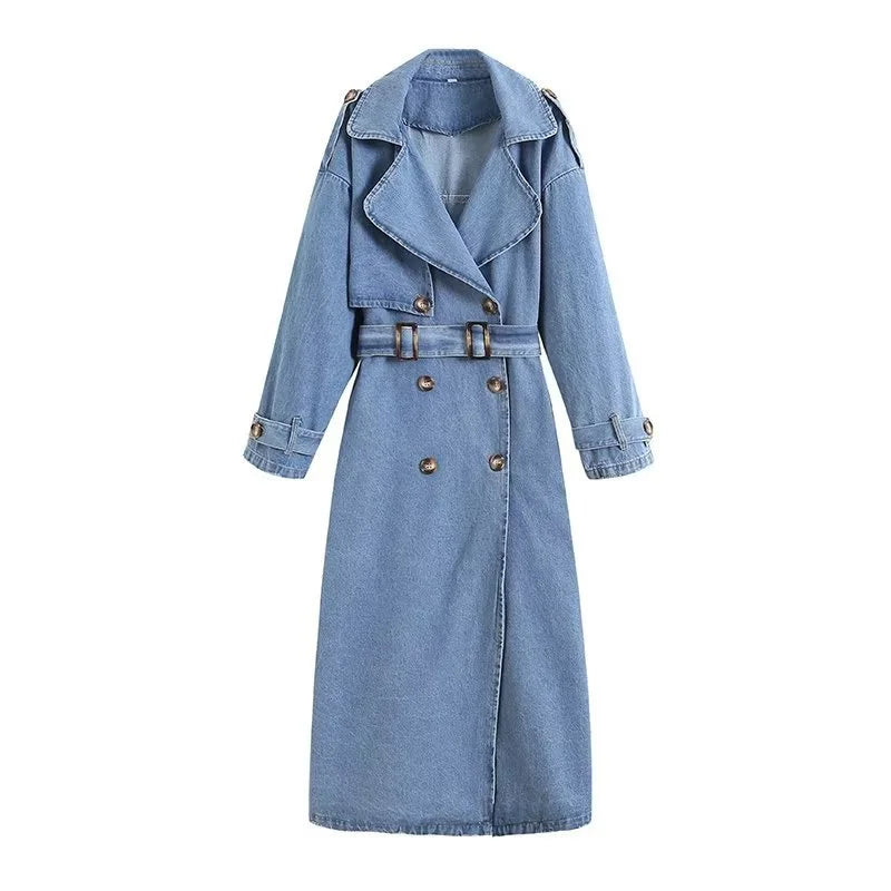 Plunora - Denim Trenchcoat