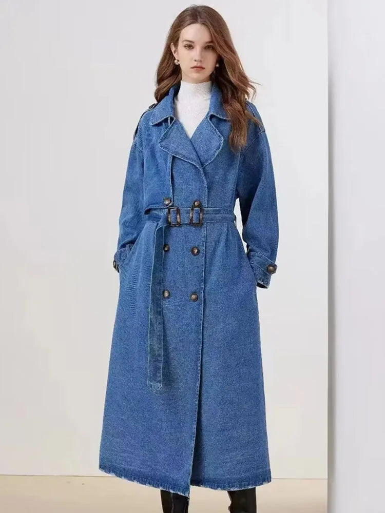 Plunora - Denim Trenchcoat