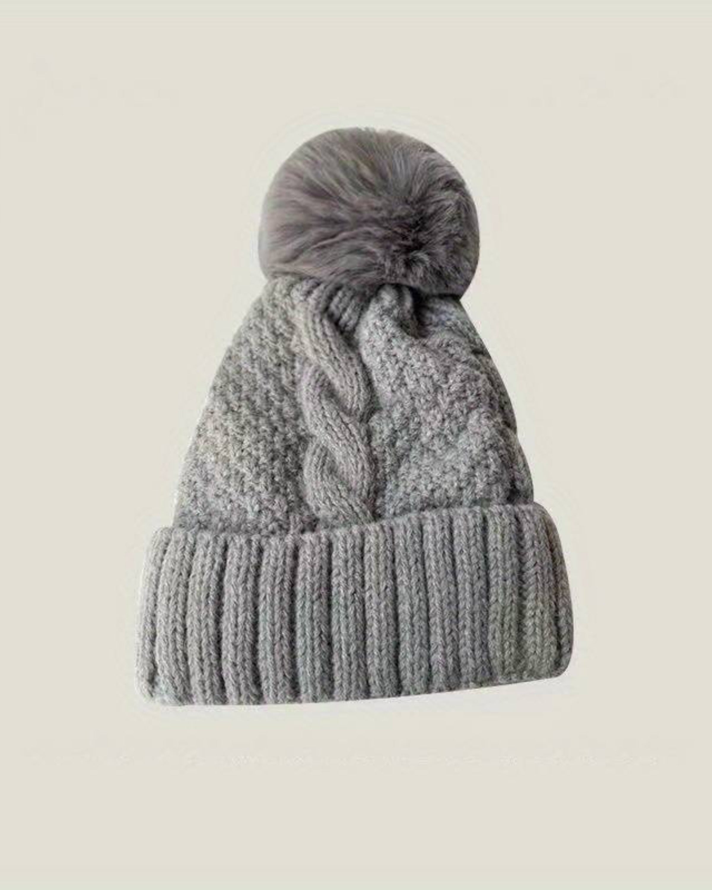 Plunora - Pompom Knit Beanie